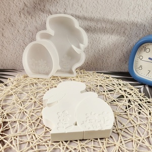 Handmade <b>Resin</b> Casting <b>Molds</b> <b>for</b> DIY Decorative Ornaments Ins Style <b>Silicone</b> Rabbit holding an egg ornament <b>Mold</b> X0523 - Product Image 4
