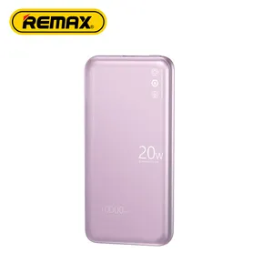 Remax Bank daya ultra tipis 20W, Bank daya Rpp-636 pengisian cepat Logam ultra tipis 10000Mah, Logo kustom Bank daya murah