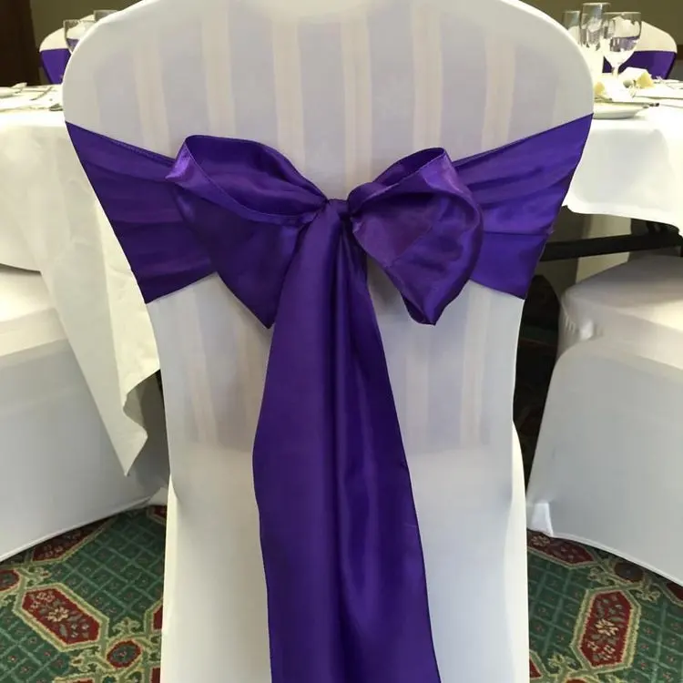 椅子サッシ1-150cmカスタムカラーホテル装飾誕生日結婚式椅子装飾リボン