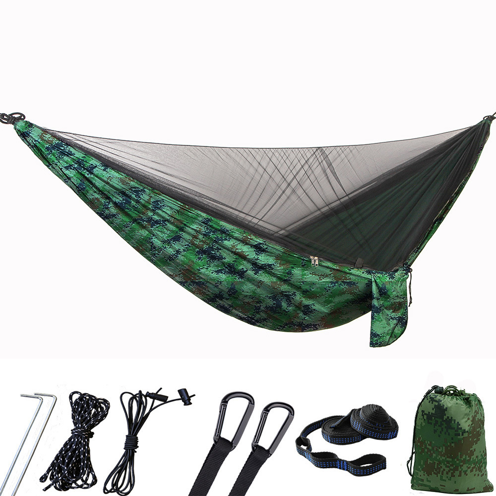 Colorful 290 * 140 mosquito net hammock C