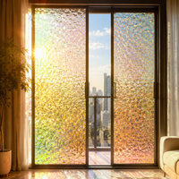 Plaque en plastique diamantée blanche laiteuse irisée texturée, feuille acrylique arc-en-ciel de 3 mm pour découpe laser