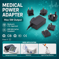 Adaptor Daya Bersertifikasi CE CB CCC 5/6V 200ma 900ma 1 Amp 4.8W 5W dengan Colokan US EU UK AU untuk Perangkat Elektronik