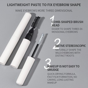 Gel à <span class=keywords><strong>sourcils</strong></span> végétalien waterproof sans logo, avec brosse intégrée pour modeler et fixer, pour un look naturel et durable, effet <span class=keywords><strong>sourcils</strong></span> sauvages - Product Image 3