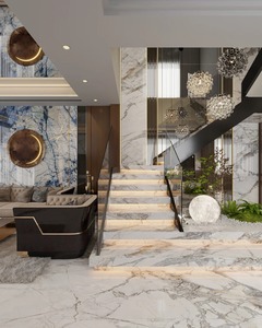 KNOWDOW tutta la casa di allestimento interno e Design personalizzato del Cabinet per ville e progetti immobiliari Interior Design per tutta la casa - Product Image 6