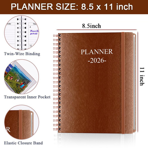 Cuaderno Ecológico Personalizado con Espiral de Cuero A5, Cubierta Impresa en CMYK para Uso en Oficina, Negocios y Escuela, Opción de Logotipo Personalizado - Product Image 6