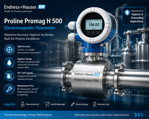 เครื่องวัดอัตราการไหล Endress+Hauser ของแท้ 100% รุ่น Proline Promag H500 เครื่องวัดการไหลของน้ำแบบดิจิตอลอัจฉริยะ - Product Image 1
