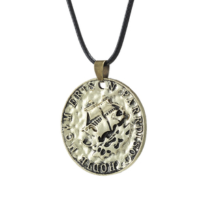 Ciondolo <span class=keywords><strong>Lost</strong></span> Legacy Uncharted Uncharted 4 Drake, Monete d'Oro Antiche, Collana Versatile e di Tendenza - Product Image 4