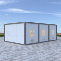 Maison préfabriquée moderne et durable à 3 chambres en kit, prête à vivre, petit appartement, immeuble hôtelier