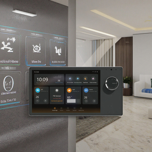 Interrupteur mural intelligent T8E-EU 8 pouces WiFi/BLE/Zigbee, commande centrale multifonctionnelle, panneau à bouton en <span class=keywords><strong>ABS</strong></span> et aluminium, version UE, courant <span class=keywords><strong>max</strong></span>. 10A - Product Image 1