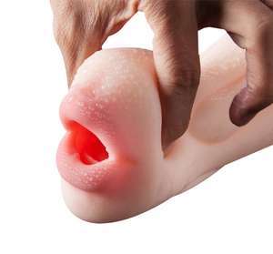 Dubbele Uiteinden Rubberen Mond Vaginale Volwassen Zak Pussy Masturbatie Cup Voor Mannelijke Masturbators - Product Image 4