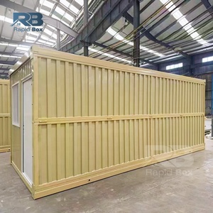 迅速設置型格安20フィートハリケーン2 3ベッドルームプレハブモジュール式移動住宅プレハブプレハブ式折りたたみコンテナハウス（トイレ付き） - Product Image 3