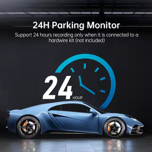 Dashcam 4k + 1080p Enregistreur à trois objectifs Triple caméra Miroir IPS Caméra de tableau de bord de voiture 4k Avant et Arrière Support universel 3 caméras - Product Image 6