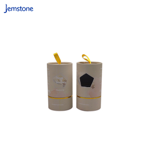 Diffuseur de parfum personnalisé à l'huile de parfum, tube rond en carton kraft, emballage cylindrique, boîte en papier pour parfum avec fenêtre et poignée supérieure - Product Image 1