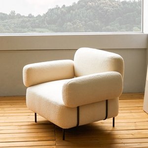 Lamb len phòng chờ ghế phong cách Nhật Bản Ghế Sofa ghế đơn phòng khách ghế <span class=keywords><strong>cafe</strong></span> hiện đại Ghế lười - Product Image 2