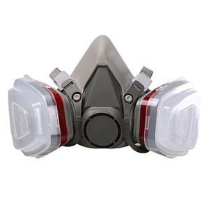 Masker setengah semprot cat semprot, <span class=keywords><strong>respirator</strong></span> gas tahan debu kualitas tinggi mesin pelindung gas