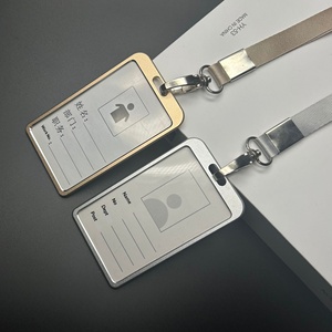 Porte-<span class=keywords><strong>badge</strong></span> d'employé en alliage d'aluminium et cordon pour <span class=keywords><strong>badge</strong></span> d'usine avec <span class=keywords><strong>badge</strong></span> nominatif <span class=keywords><strong>imprimable</strong></span>, marque OEM - Product Image 3