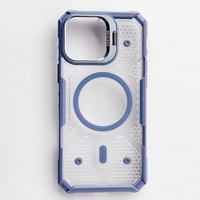 Vente chaude Transparent Armure Magnétique Caché Support pour iPhone 16 Pro Coque Vrunk Durable Robuste Protection Mobile Téléphone Cas