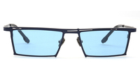 7760 Nouvelles lunettes de soleil rectangulaires rétro de luxe haut de gamme en titane couleur polarisée pour hommes et femmes, lunettes de lecture