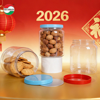 Grote hoeveelheid voedselveilige PET-formule lege plastic pot, makkelijk te gebruiken voor melkpoeder, gedroogd fruit, koekjes en noten.