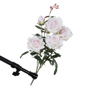 Bouquet de roses artificielles Dream Castle, fleurs en soie plastique, décoration de mariage et de maison - Product Image 5