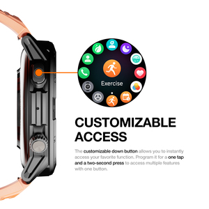 Agm Đồng hồ W1 PRO BT cuộc gọi ẩn bản đồ GPS 5ATM IP68 không thấm nước thời trang 2025 Smartwatch Android Montre reloj Smartwatch 2025 - Product Image 6