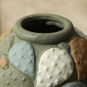 <span class=keywords><strong>Vaso</strong></span> in Ceramica Colorata con Motivo di <span class=keywords><strong>Cactus</strong></span> Dipinto a Mano, Design Creativo Flolenco <span class=keywords><strong>per</strong></span> Decorazione di Soggiorno, Camera da Letto e Tavolo da Pranzo - Product Image 5