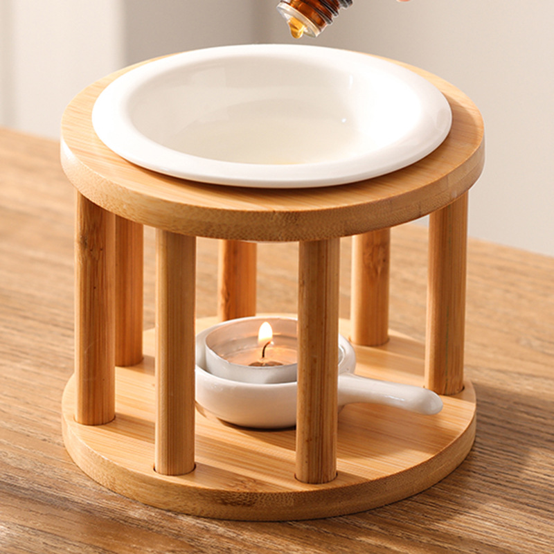 Rmische Sule Design Bambus stnder therisches l Brenner Set Wachs  schmelze Wrmer Tee licht halter Aroma Geschenke Esstisch Dekor| Alibaba.com