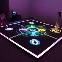 Jeu interactif Pixel Arena : activer le jeu, sol LED pour salle de jeux, idéal pour parcs d'attractions commerciaux intérieurs
