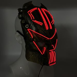 Zdel corde-<span class=keywords><strong>masque</strong></span> lumineux de manga, personnage animé, impression de film, parure d'anniversaire, de vacances, lumière Led classique, Robot luisant - Product Image 4