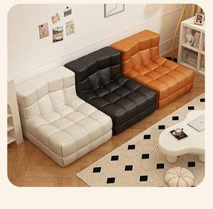 Cyber Trendy Contemporary Design Modern Single <b>Reclining</b> Sleeping <b>Chair</b> Caterpillar Sofa Tatami Seat for Bedroom Living Room - Product Image 1