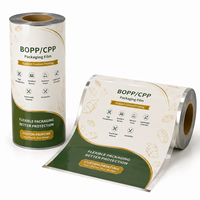Rouleau de film plastique alimentaire imprimé sur mesure, résistant à l'humidité, pour emballer le lait, les bonbons et autres produits alimentaires - Couleur et épaisseur personnalisées