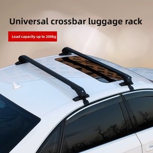 Portapacchi da <span class=keywords><strong>Tetto</strong></span> Zhengjiang in Lega di Alluminio per Berlina, <span class=keywords><strong>Portabici</strong></span>, Portabagagli Resistente 50kg, Installazione Senza Foratura, 90cm - Product Image 4