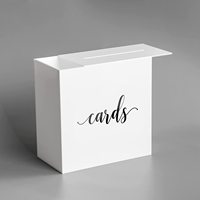 Boîte de cartes d'invitation de mariage en acrylique, personnalisée, vente en gros, nouvelle collection 2023