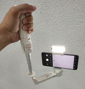 Vlogging <strong>Kit</strong> A10 Gimbal Stabilizer 360 Degree Smart Automatic Rotation AI Face Tracking Detachable Phone Clip Selfie Stick - Product Image 2