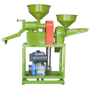 Molino de arroz combinado y molino de martillo usado en casa barato 200 kg/h gasolina o motor combinado precio económico de fábrica - Product Image 4