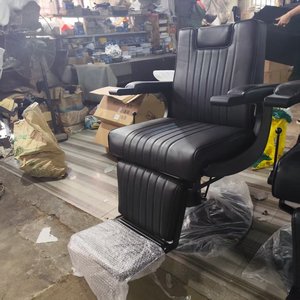 Professional Heavy Duty Barber Chair 360 Swivel <b>Adjustable</b> <b>Footrest</b>-Modern Design Synthetic Leather Luxury Salon Workshop - Product Image 5