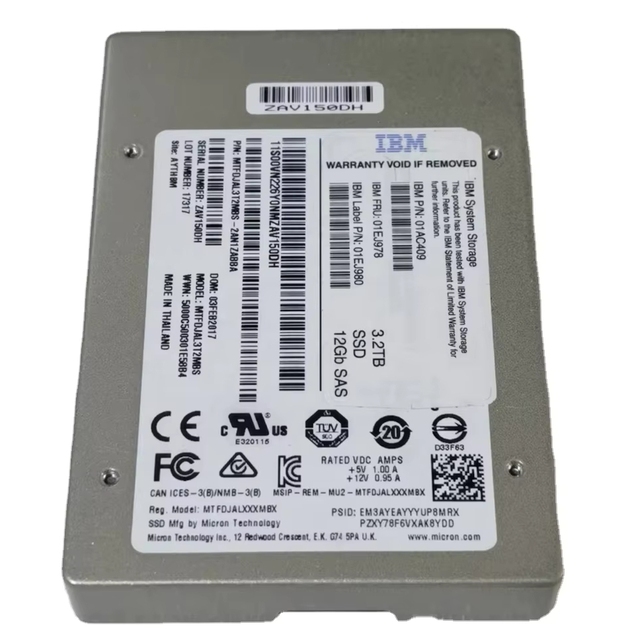 01EJ978 AC409 3.2T SAS Interface Solid-State Drive, 2.5-inch Enterprise-class SSD Storage Hard Disk