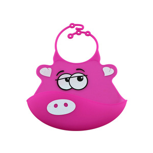 Bavoir bébé en silicone portable et facile à ranger, résistant à l'<span class=keywords><strong>eau</strong></span> et à la saleté, avec sangle de cou réglable, adapté aux nouveau-nés - Product Image 2