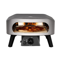 Four à pizza au gaz COZZE Mini 13 pouces - Modèle compact pour l'extérieur avec écran LED et contrôle de la température - Régulateur pour petites pizzas