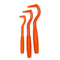 Kit de 3 outils anti-tiques et anti-acariens en plastique robuste, de tailles différentes, pour chats et chiens