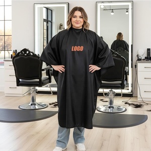 Mantella Impermeabile per Taglio Capelli, Grembiule da <span class=keywords><strong>Parrucchiere</strong></span> Personalizzato, Asciugamani Bagnati per Barbiere, Gown per Uomo - Product Image 5