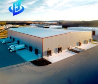 Atelier industriel préfabriqué sur mesure à faible coût, structure métallique en acier, bâtiment préfabriqué en acier, entrepôt modulaire, plus de 5 ans