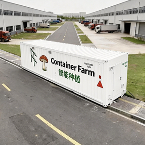 Contenedor de Cultivo de <span class=keywords><strong>Hongos</strong></span> de 20/40 Pies, Invernadero con Sistema de Control Climático y Estantes - Product Image 1