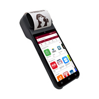 Sistem POS Android Genggam ZCS Z92 Original Pabrik Dengan CPU Deca-Core 5.5 Inci dan Printer Terintegrasi