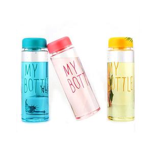 BPA Free Transparent Plastic Water Bottle, My Bottle <b>Reusable</b> Drink Bottle <b>with</b> Colorful <b>Lid</b>, for School, Gym, - Product Image 3