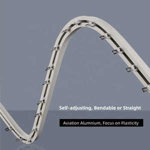 Rail de <span class=keywords><strong>rideau</strong></span> encastré flexible et réutilisable pour montage au <span class=keywords><strong>plafond</strong></span>, vente en gros d'usine pour projets - Product Image 5
