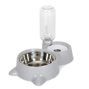 Cuenco para gatos de tamaño pequeño y mediano, bebedero automático para gatos, cuenco para perros, cuenco de agua para perros de acero inoxidable - Product Image 2