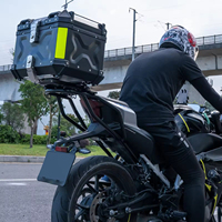 Boîte de rangement supérieure étanche et anti-poussière en alliage d'aluminium 5052 pour moto, coffre arrière, bagages latéraux et boîtes arrière