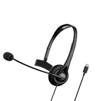 Casque filaire USB mono SY490MV, écouteur ouvert pour bureau avec son stéréo clair pour le service client