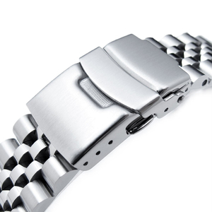 Bracelet de <span class=keywords><strong>montre</strong></span> de plongée en acier inoxydable massif 316L brossé 3D Jubilee Super J Louis 22 mm, extrémité incurvée, bracelet de <span class=keywords><strong>montre</strong></span> SKX 007 - Product Image 2